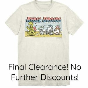 NWT Star Wars Men's Rebel Droids T-Shirt.